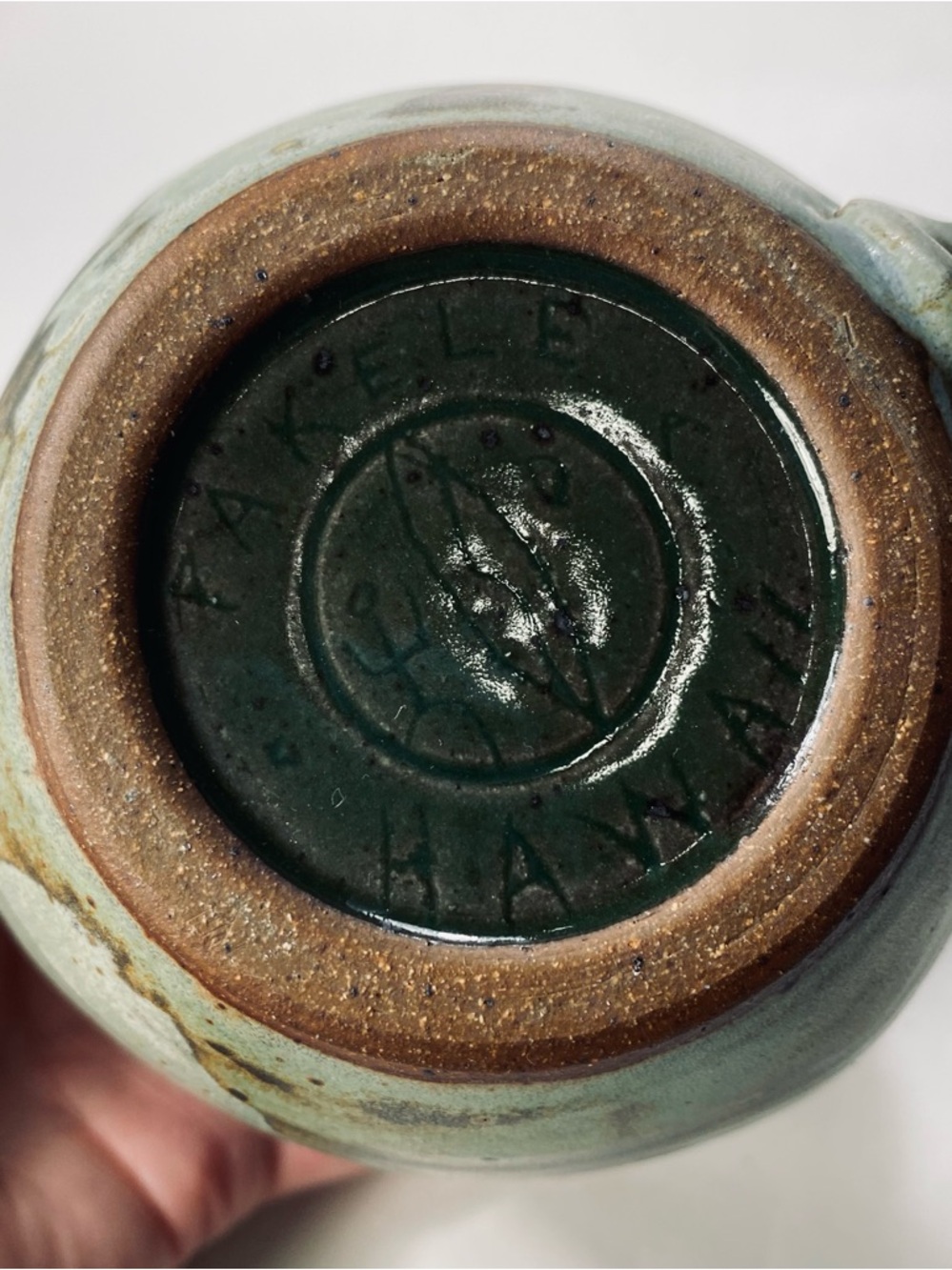 Pakele Hawaii Art Studio Pottery Artist Signed Turtle Mug - Picture 10 of 15